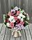 Букет цветов из: Альстромерии, Гвоздики, Розы и Хризантемы в Дальнегорске