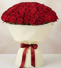 Букет 101 Красная роза Милано в Дальнегорске