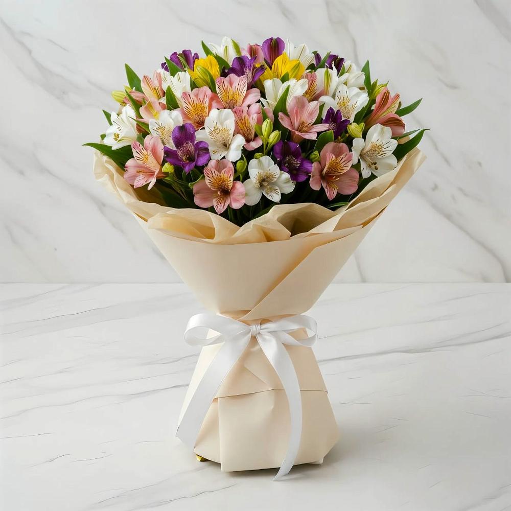 Букет цветов из: Альстромерии в Дальнегорске