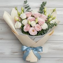 Букет цветов из:  Лизиантусы в Дальнегорске