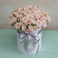 Цветочная композиция из Розы в шляпной коробке #REPLACE_PRED# Дальнегорске