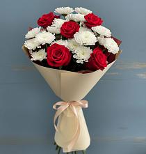 Букет цветов из:  Розы и Хризантемы в Дальнегорске