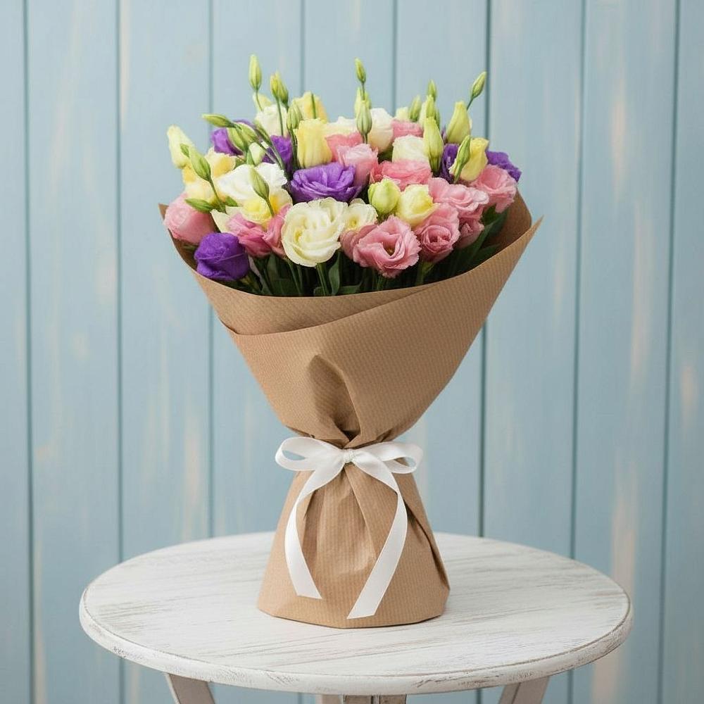 Букет цветов из: Лизиантусы в Дальнегорске