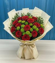 Букет цветов из:  Розы и Хризантемы #REPLACE_PRED# Дальнегорске