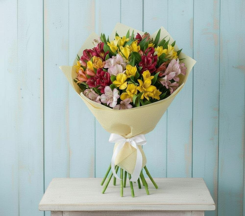 Букет цветов из: Альстромерии в Дальнегорске